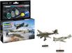 Revell Modelbouwpakket Vliegtuigen - 63770 Messerschmitt Bf109E - Junkers Ju87B Stuka - Propeller Vliegtuigen - Model Set Plastic - 1:144 - Modelbouw