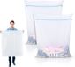 OTraki XXL panier à linge filets avec fermeture éclair (90x110cm) - 2 pièces - bleu