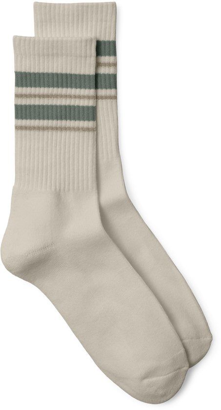 VERO MODA VMMEL DETAIL SOCKS NOOS - Dames - Sokken - Oatmeal - Gestreept