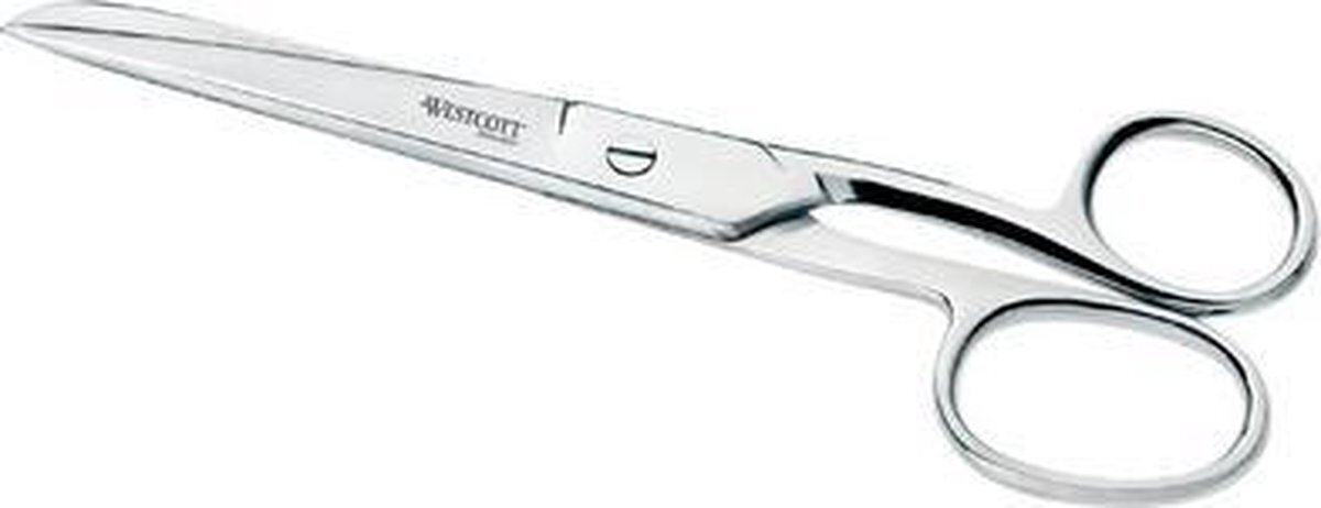 Westcott universele schaar STAAL, lengte: 180 mm, afgerond