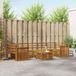 vidaXL - Salon d'angle - 7 places - Naturel - Bois d'acacia massif