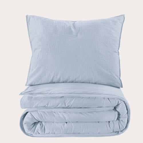 NOUS Living stonewashed dekbedovertrek 1-persoons (140x220 cm)