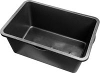 KADAX Mortelbak 80 liter, Kunststof, Zwart, 76 x 53 x 30 cm