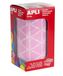 APLI 11494 – driehoekige sticker op rol – kleur: roze – afmetingen: 20 mm
