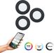 EGLO connect.z Fueva 6-Z Smart Inbouwspot - Badkamer/Buiten - LED - Ø 8.8 cm - Zwart - Instelbaar RGB & wit licht - Dimbaar - Zigbee