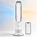 Aironex BF1 | Bladloze Torenventilator | 2000W | Keramische Kachel | Wit/Grijs