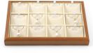 Ibenzoa® Ruime Houten Sieradenrek met 12 Rasters, Verstelbare Opbergbakken en Crèmewitte Afwerking – Perfect voor Sieradencollecties