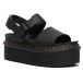 Dr. Martens Sandales Plateformes Voss Quad À Brides Dames Cuir en Noir, Taille: 40