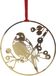 Pluto Design Suspension de Noël Winter Bird L Or
