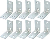 AMIG hoekankers/stoelhoeken - 32x - verzinkt staal - breedte 1.9cm - lengte 2 x 4cm