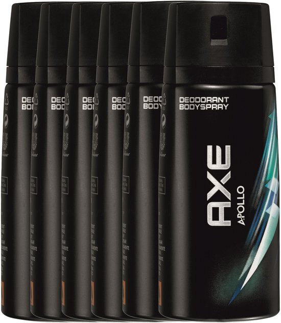 AXE apollo Body Spray - 150 ml - deodorant - 6 st - Voordeelverpakking
