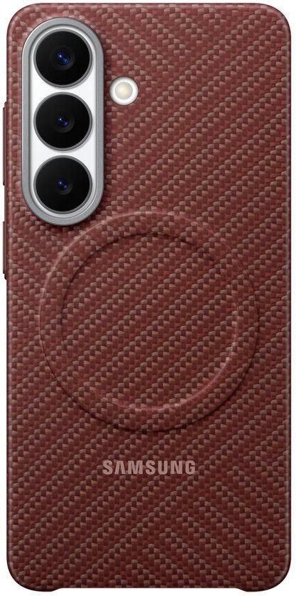 Samsung Galaxy S26 Hoesje - Carbon Magnet - Rood