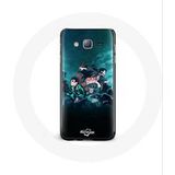 Maniacase Hoesje voor Samsung Galaxy j3 2016 Demon Slayer Manga Tanjiro en Nezuko
