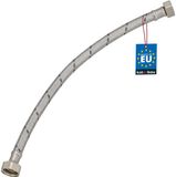 KOTARBAU® Flexibele Aansluitslang 1/2“ x 3/8“ - Flexibele Kraanslang 40 cm - Sanitaire Aansluitslang - Flexibele Verbindingsslang - Aansluitslang Armatuur - met Roestvrijstalen Vlechtwerk