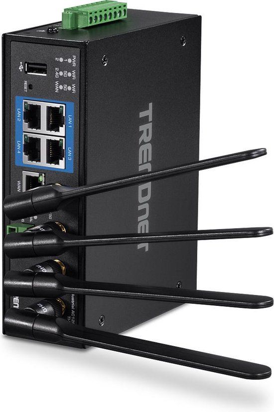 Trendnet TI-W100 WiFi 5 Dual-band Router Zwart