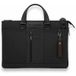 Piquadro Map deux poignées Court cuir et tissu noir - CA4021BR2-N