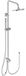 Ideal Standard Douchesysteem Idealrain voor AP-kraan chroom, BC747AA
