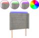 vidaXL Hoofdbord LED 93x16x118/128 cm fluweel lichtgrijs