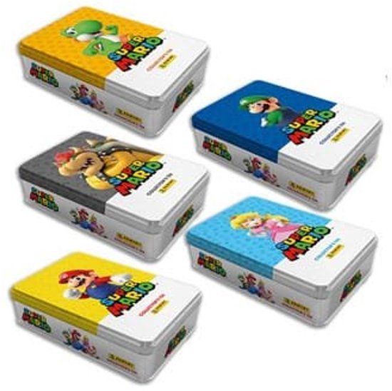 Asmodee Super Mario sticker collectie Slim Tin verzamelplezier.