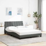 Maison Exclusive - Cadre de lit sans matelas "Hanko", gris foncé, 120x200 cm, rembourré