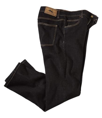 ATLAS FOR MEN Zwarte regular stretch jeans - 52