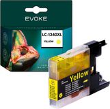 Evoke Inktcartridge Brother LC1240Y Geel XL