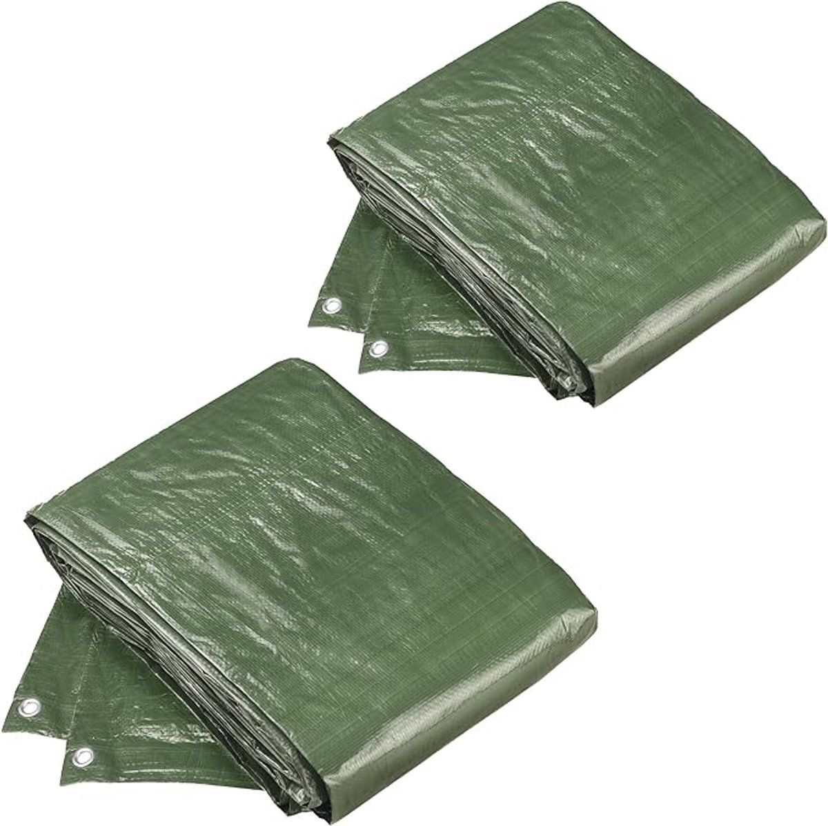 Meister Beschermzeil 2 x 3 m, 2 stuks, 100 g/m², aan beide zijden gecoat, waterafstotend en uv-gestabiliseerd, schimmelbestendig, van polyethyleen/geweven zeil, afdekzeil, tuinzeil, 4172440