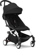 Stokke YOYO3 kinderwagen vanaf 6 maanden - Wit frame / Zwart zitkussen + Luifel