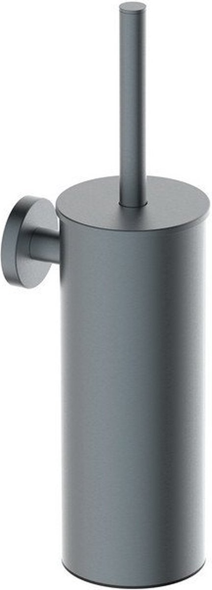 Wiesbaden Alonzo - Toiletborstel Set - Hangend - Geborsteld Gunmetal PVD