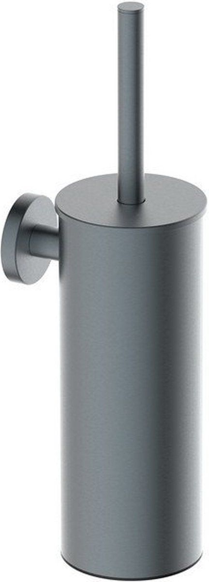 Wiesbaden Alonzo Toiletborstel Set - Hangend - Geborsteld Gunmetal PVD