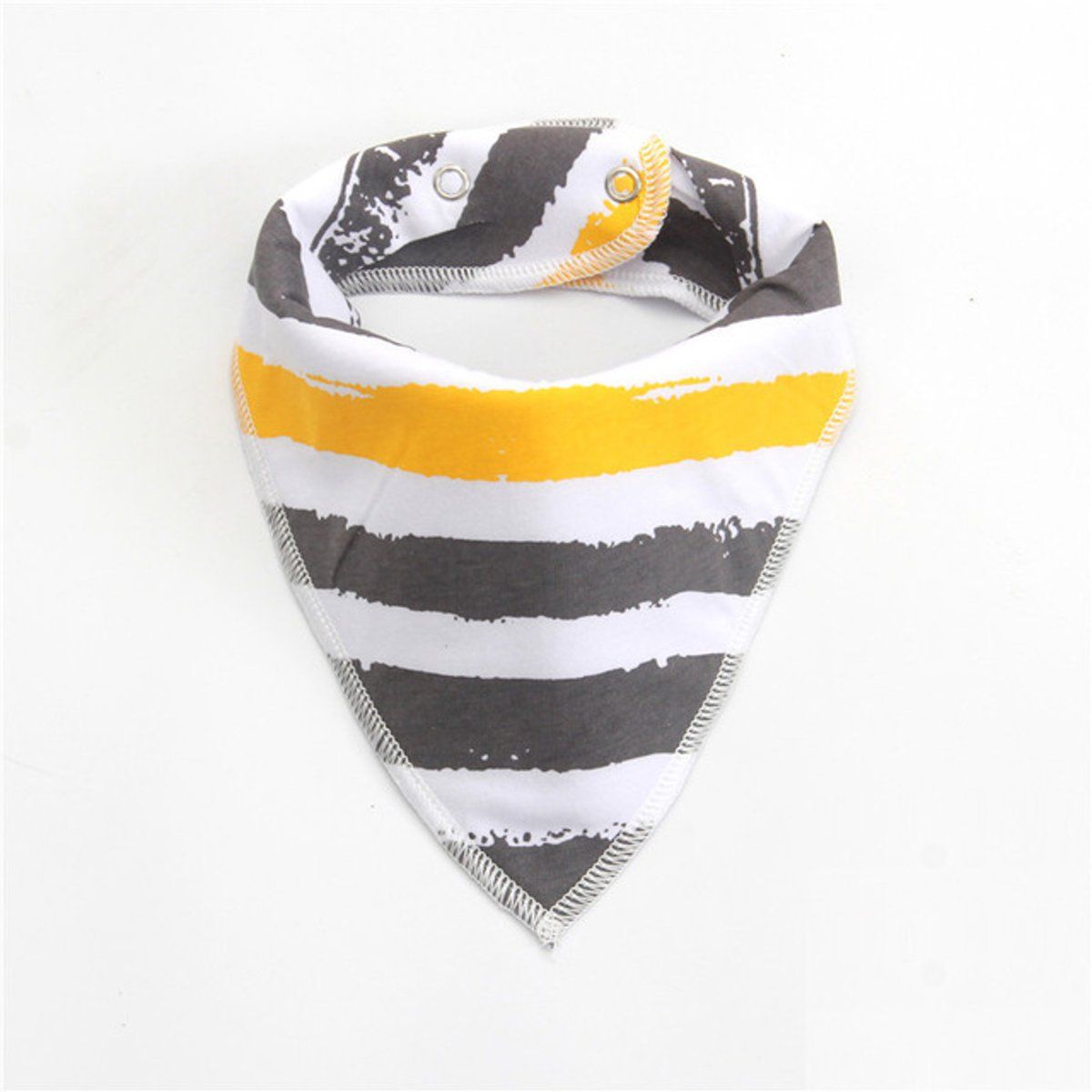 JillyBee - Bandana Slab - Gestreept - Grijs/Geel/Okergeel/Wit