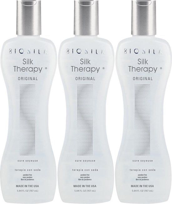 BIOSILK Silk Therapy Original Serum - 3 x 167ml - Haarverzorging