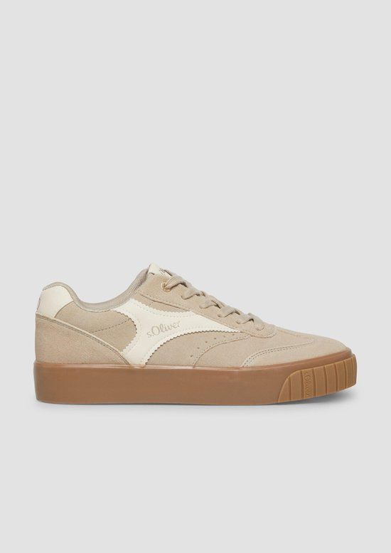 s.Oliver Sneakers Vrouwen Lichtolijfgroen Leer Maat 38