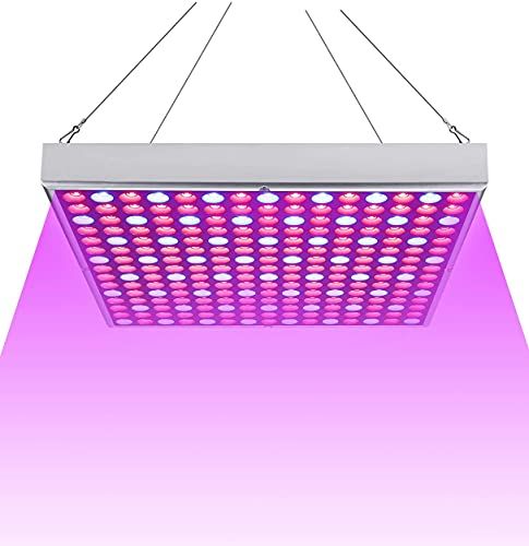 Aufun 45W LED plantenlicht volspectrum Grow plantenlamp 225 LEDs rood & blauw LED planten groeilamp indoor tuin plant groeilicht hanglamp, 310 x 310 x 35 mm (45W)