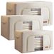 JOYBOS, Set van 3 opbergdozen voor kleding, 24 + 66 + 100 l, opvouwbaar, van textiel