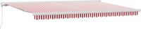 vidaXL Zonnescherm Handmatig Polyester Rood 500 x 300 cm
