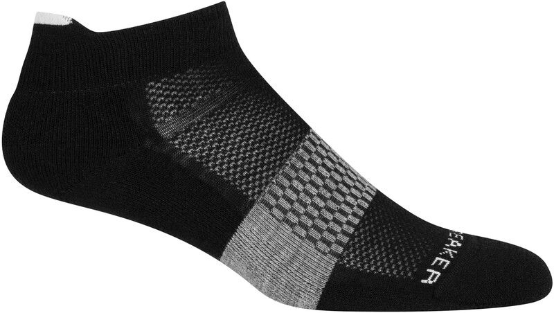 Icebreaker Multisport Light Micro Sokken Dames - Zwart/Grijs - Maat 38-40