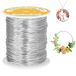 VynyQoo 1mm Aluminiumdraad, 56M Buigzaam en Flexibel Aluminium Craft Draad, Zilverdraad voor Knutselen, voor DIY bloemschikken, Beeldhouwen, Knutselmaterialen, Sieraden Maken, Weven (Zilver)