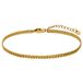 Lucardi - Dames Stainless steel goldplated fantasiearmband voor dames - Armband - Staal - Goudkleurig - 19.50 cm