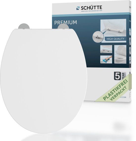 Schütte WC-bril 82630 SLIM WHITE Duroplast