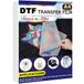 DTF 50 vellen PET transferfolie voor T-shirts, matte afwerking, thermische overdracht, DTF, A4 (21,6 x 27,9 cm)