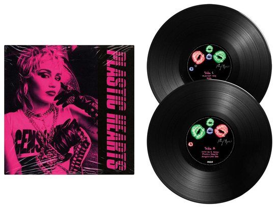 Miley Cyrus - Plastic Hearts (2LP) - Black Vinyl - Gatefold