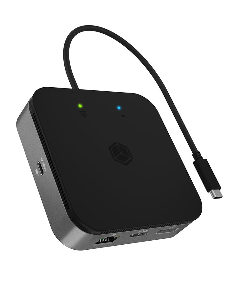 ICY BOX IB-DK408-C41 USB4 Docking Station - Antraciet