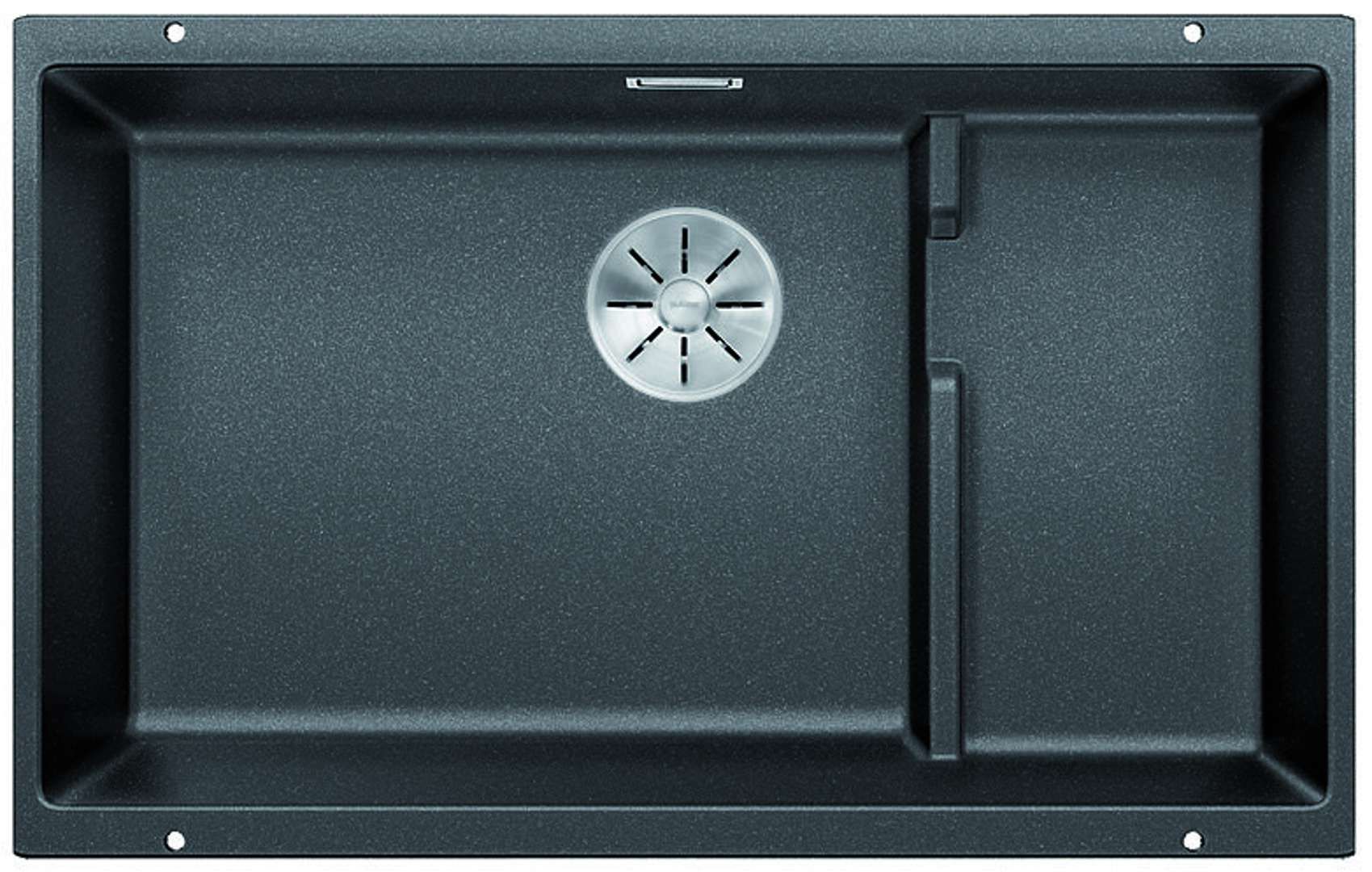 Blanco Subline 700 - Silgranit spoelbak - Zwart - 730x460 mm - Met accessoires
