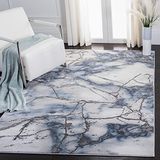 Safavieh Contemporary Woven Indoor Rug Craft, Grey/Blue, 79 X 152 cm