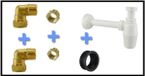 Xellanz Uni-3 Sifon Aansluitset voor Fontein en Wastafel - PVC