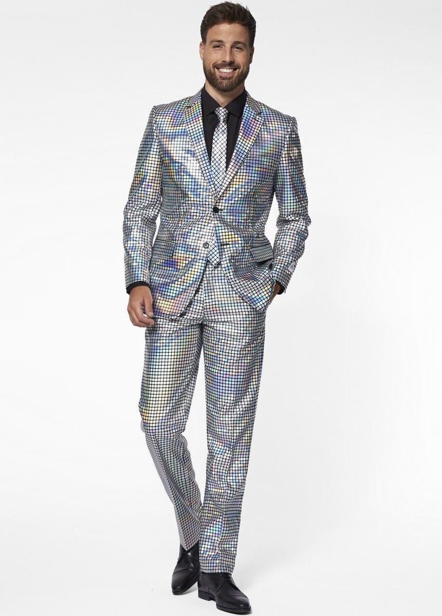 OppoSuits Discoballer - Mannen Kostuum - Feest - Maat: EU 50