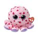 Beanie Boos poulpe rose peluche 15 cm