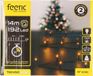Feeric lights & Christmas Feeric lights Feestverlichting - warm wit - 14 m - 192 led lampjes - zwart snoer - batterij