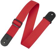 Levy's M8POLY-RED Single Tone Polypropyleen Gitaarband Rood